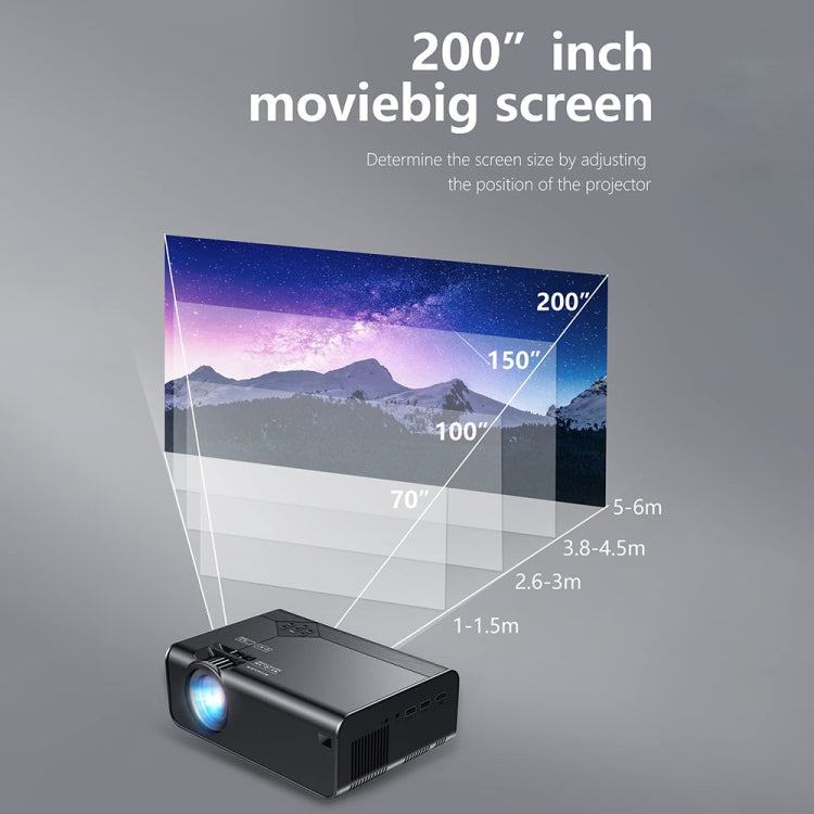 W18 1280 X 720P Portable Home HD LED Wireless Smart Projector, Spec: Android Model(AU Plug) - LED Projector by buy2fix | Online Shopping UK | buy2fix