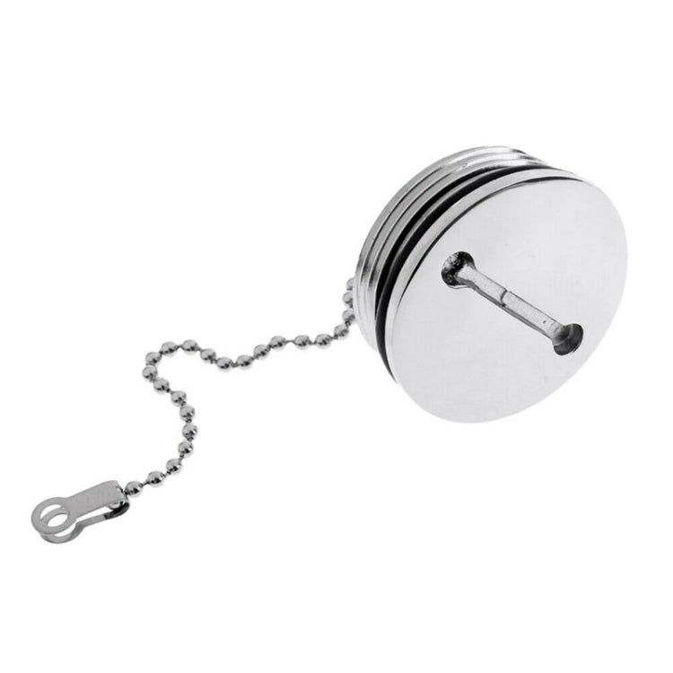 Stainless Steel Boat Deck Fill Filler Replacement Cap + Chain Boat Replacement Accessories - Marine Accessories & Parts by buy2fix | Online Shopping UK | buy2fix