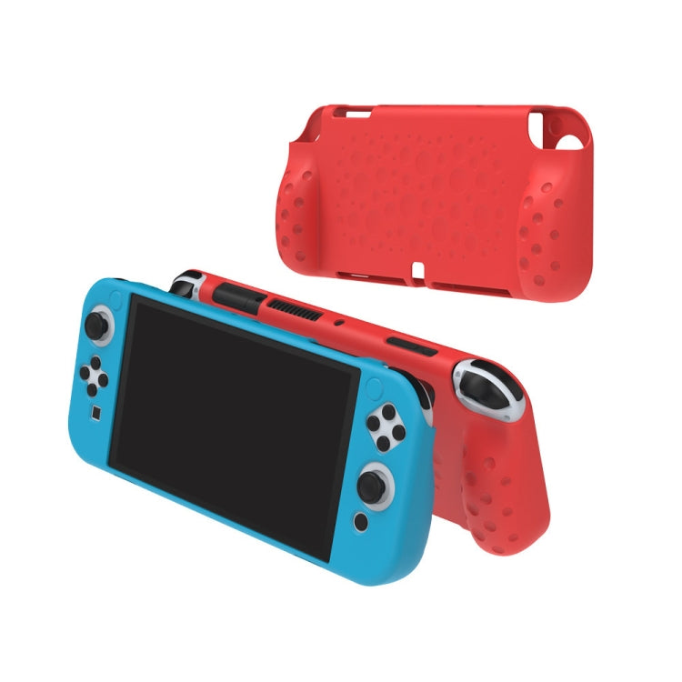 DOBE TNS-1135 Game Console Integrated All-Inclusive Soft Slip Protective Case For Nintendo Switch OLED(Blue) - Cases by DOBE | Online Shopping UK | buy2fix