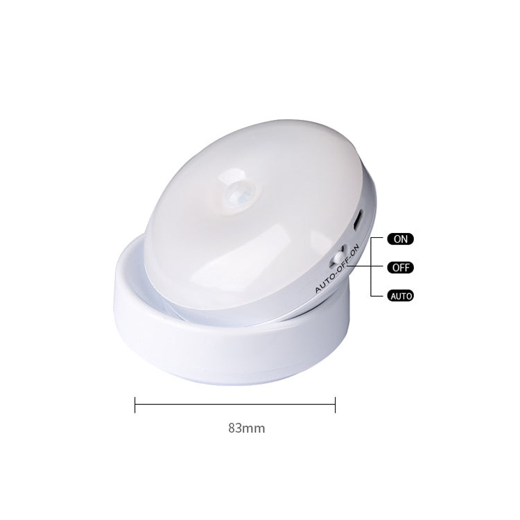 DMK-6PL Kitchen Cabinet Body Infrared Sensing Lamp, Style: Rotate Charging(Warm Yellow Light) - Sensor LED Lights by buy2fix | Online Shopping UK | buy2fix