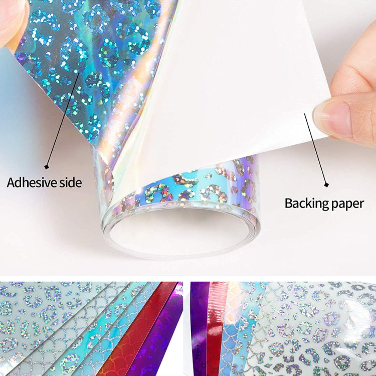30.5cm x 100cm Gradient Self Adhesive Vinyl DIY Graphics for Home Window Decal Decor, Color: Colored Fish Scales - Decorative Sticker by buy2fix | Online Shopping UK | buy2fix