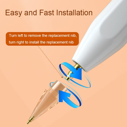 For Apple Pencil 1/2 2pcs Stylus Transparent Replacement Needle Nib, Spec: Extended (Green) - Pencil Accessories by buy2fix | Online Shopping UK | buy2fix