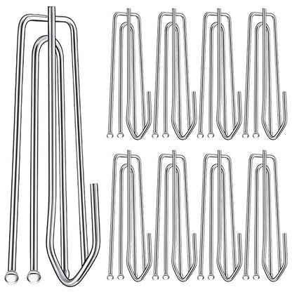 2 Sets Four Claw Hook Set Curtain Replacement Hook(Silver) - Curtain Decorative Accessories by buy2fix | Online Shopping UK | buy2fix