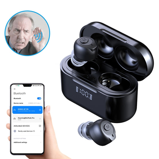 GM-903 Bluetooth Dual Host Digital Hearing Aids LCD Display Elderly Sound Amplifier(Black) - Hearing Aids by buy2fix | Online Shopping UK | buy2fix