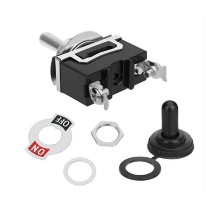 10pcs E-TEN1021 2-speed Waterproof Rocker Toggle Switch(Black) - Marine Accessories & Parts by buy2fix | Online Shopping UK | buy2fix