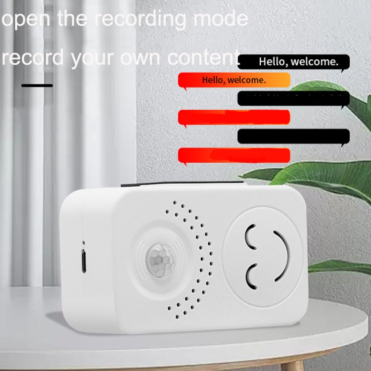 Small Horn Voice Announcement Sensor Entrance Voice Broadcaster Can Used As Doorbell, Specification: Battery Square - Sensor Doorbell by buy2fix | Online Shopping UK | buy2fix