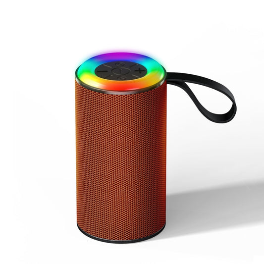 Wireless Bluetooth Speaker with RGB Light Portable Waterproof Small Audio(Orange Red) - Desktop Speaker by buy2fix | Online Shopping UK | buy2fix