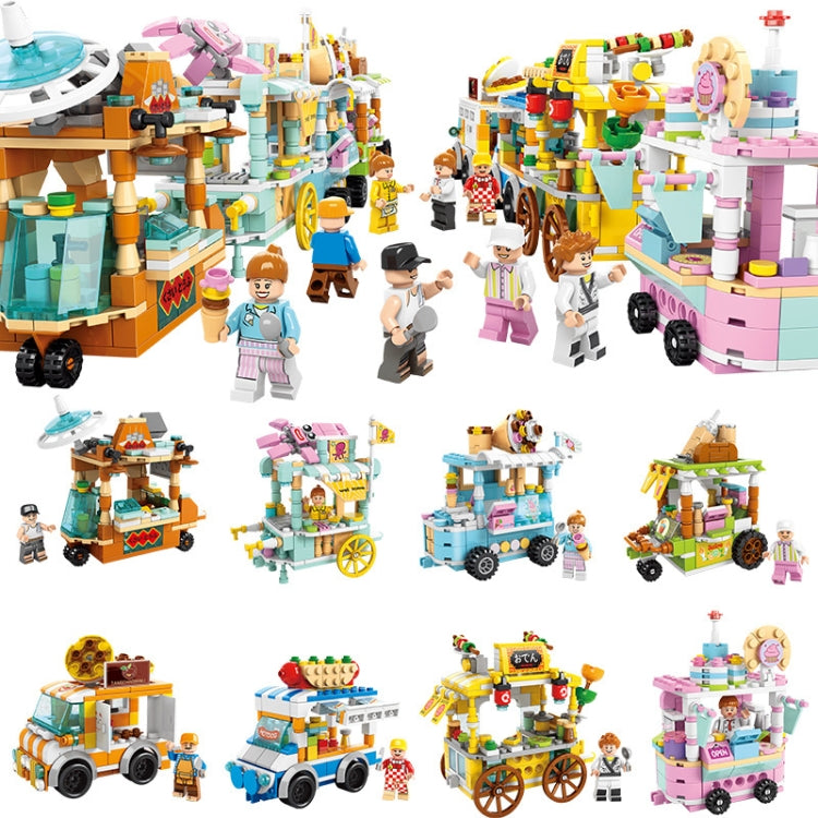 LELE BROTHER Children Assembling Mini City Street Scene Building Blocks, Style: 8537-7 Audiovisual Store - Building Blocks by LELE BROTHER | Online Shopping UK | buy2fix