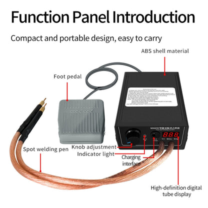 8000W High Power 18650 Battery Handheld Spot Welding Machine, Style: Footswitch Version EU Plug - Others by buy2fix | Online Shopping UK | buy2fix