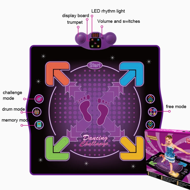 Bluetooth Electronic Dance Mat Children Music Dance Pad, Spec: Basic Without Microphone - Others by buy2fix | Online Shopping UK | buy2fix