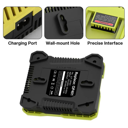 36-40V Tool Cutting Machine Battery Charger, For RYOBI PO401 / PO403 / PO400, Plug: US - Lawn Mower, Saws & Accessories by buy2fix | Online Shopping UK | buy2fix