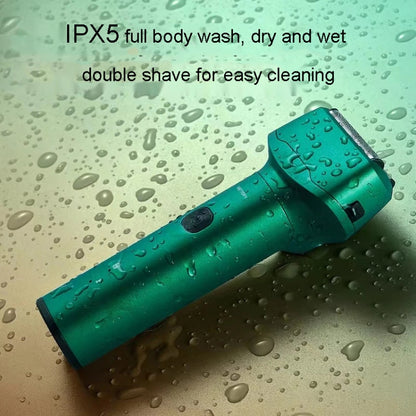 Men Reciprocating 3-Blade Rechargeable Shaver Washable Portable Beard Razor(Gray) - Electric Shavers by buy2fix | Online Shopping UK | buy2fix
