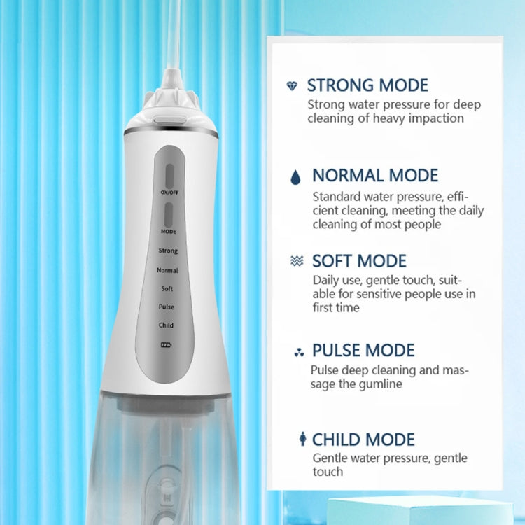 350ML Water Tank Oral Irrigator Rechargeable 5 Gear Adustable Water Flosser, Spec: With  Bracket Black Gray - Oral Irrigators by buy2fix | Online Shopping UK | buy2fix