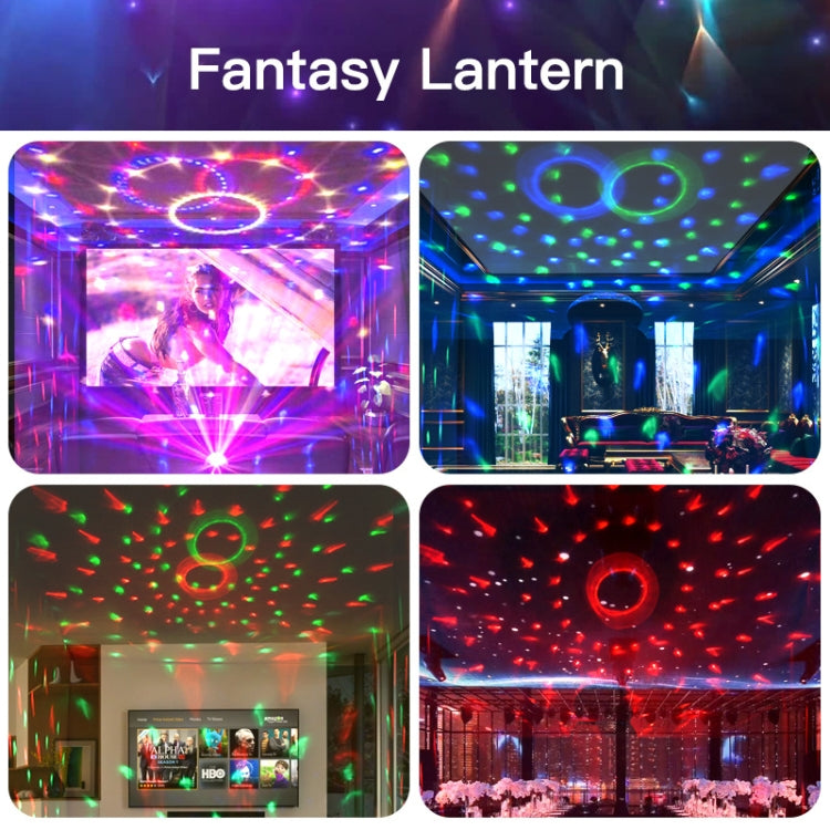 Home LED Magic Ball Lights Bounce Ambient Lamps Room Sound Lights Balls, Color: Charging Model Black(RGB Colorful 5W) - Stage Lighting by LIXINCORDA | Online Shopping UK | buy2fix