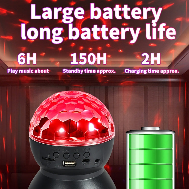 Home LED Magic Ball Lights Bounce Ambient Lamps Room Sound Lights Balls, Color: Charging Model Black(RGB Colorful 5W) - Stage Lighting by LIXINCORDA | Online Shopping UK | buy2fix