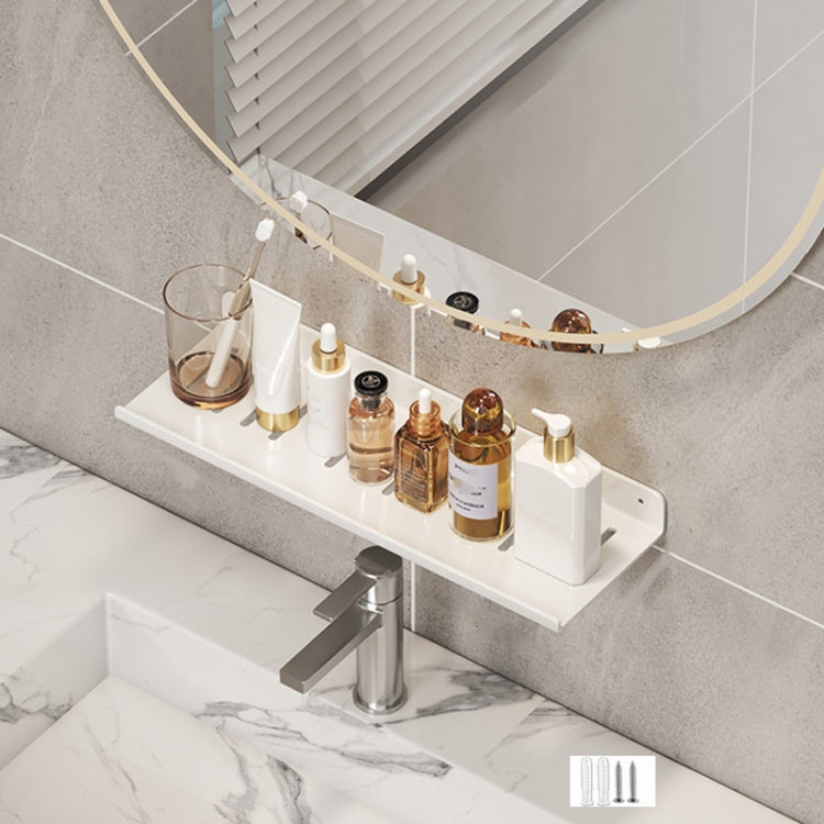 Faucet Rack Home Bathroom Vanity Shelf No Hole Storage Shelf, Length: 40cm (White) - Shelves by buy2fix | Online Shopping UK | buy2fix