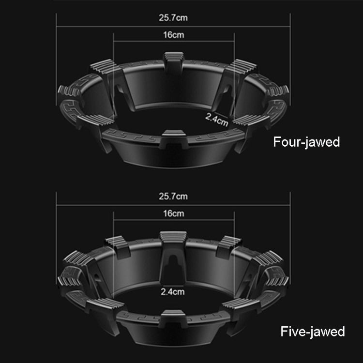 Kacheeg Household Gas Stove Gathering Fire Energy Saving Cover Kitchen Non-Slip Windscreen, Model: Four-Jawed - Kitchen Machine Accessories & Parts by Kacheeg | Online Shopping UK | buy2fix