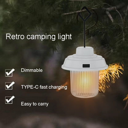 Outdoor LED Camping Light Canopy Hanging Lamp Portable Camping Tent Lights, Style: Charging Model White - Camping Lighting by buy2fix | Online Shopping UK | buy2fix