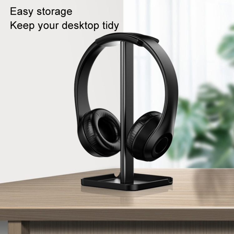 Desktop Headphone Holder Cell Phone Tablet Stand(Black) - Headset Stand by buy2fix | Online Shopping UK | buy2fix