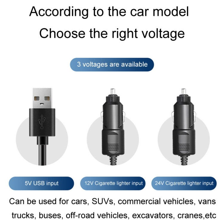 SUITU Car Foldable Cooling Fan Automobile Summer Temperature Reduction Fan, Model: Dual 12V Cigarette Lighter Energized - Heating & Fans by SUITU | Online Shopping UK | buy2fix