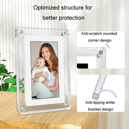 5 Inch HD Digital Photo Frame Crystal Advertising Player 1080P Motion Video Picture Display Player(UK Plug) - 1.5-7.0 inch by buy2fix | Online Shopping UK | buy2fix