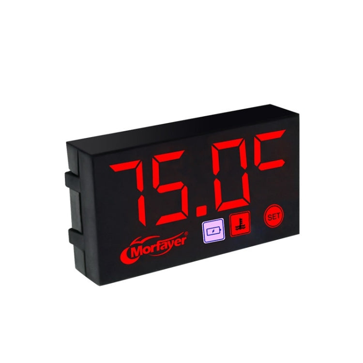 Compact LED Digital Display Time Voltmeter, Specification: 2 in 1 Water Temperature Red - Electrical Instruments by buy2fix | Online Shopping UK | buy2fix