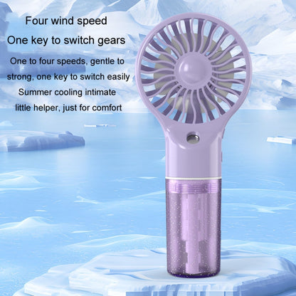 USB Rechargeable Handheld Misting Fan Portable Hydration Electrical Fan(Grey) - Electric Fans by buy2fix | Online Shopping UK | buy2fix