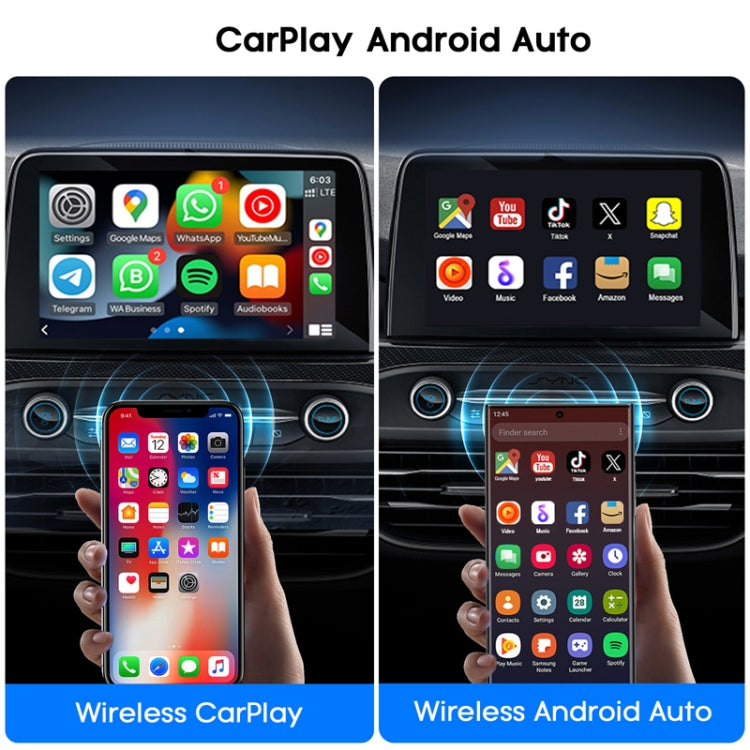 2 in 1 Car Carplay Box Wired to Wireless Bluetooth Adapter - Bluetooth Adapters by buy2fix | Online Shopping UK | buy2fix