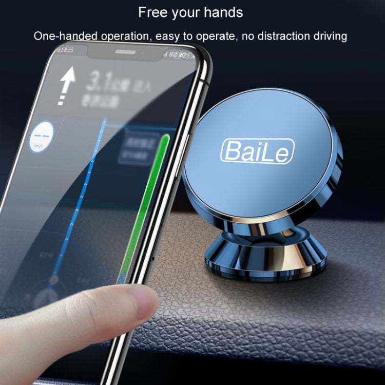 BaiLe Magnetic Car Phone Holder Universal Car Dashboard Fixed Navigation Bracket, Color: Sticker Silver - Car Holders by BaiLe | Online Shopping UK | buy2fix