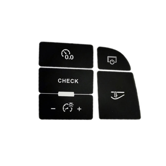 For Audi A6/A6L 2005-2011 Central Control Button Repair Sticker(For Left Driving) - Decorative Sticker by buy2fix | Online Shopping UK | buy2fix