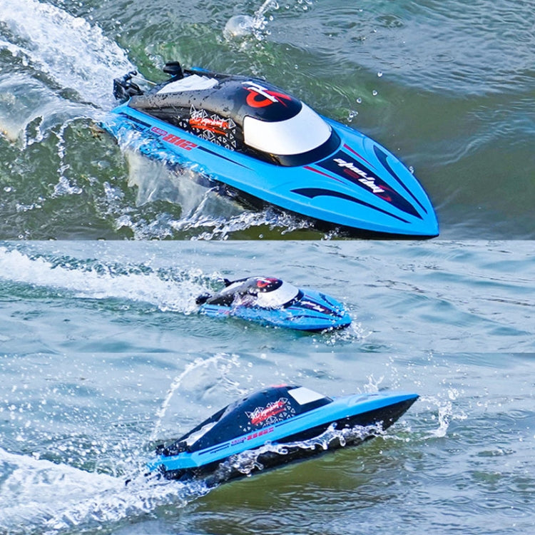 812 High-Speed RC Boat Large Horsepower Speedboat Long Endurance Waterproof Boys Water Toy Single Battery(Blue) - RC Boats by buy2fix | Online Shopping UK | buy2fix