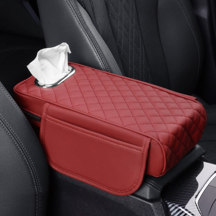 Car Armrest Box Booster Pad Widened Interior Tissue Box, Color: Volcanic Red - Stowing Tidying by buy2fix | Online Shopping UK | buy2fix