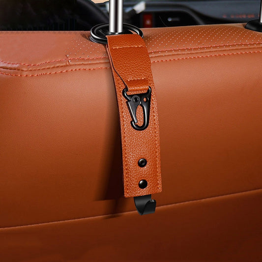 Car Seat Back Multifunctional Storage Metal Hook(Brown) - Auto Fastener & Clips by buy2fix | Online Shopping UK | buy2fix