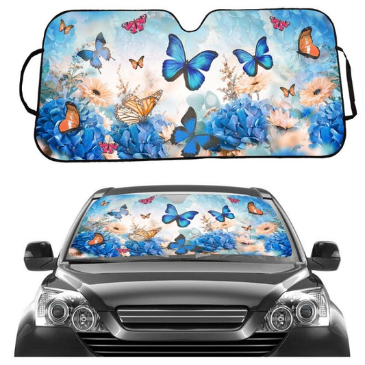 70x145cm Printed Car Sun Protection Heat Insulation Sunshade(Color Butterfly) - Window Foils & Solar Protection by buy2fix | Online Shopping UK | buy2fix