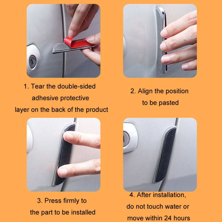 Car Door Anti-collision Strip Anti-scratch Decorative Sticker, Color: Black Q1 - Anti Collision Sticker by buy2fix | Online Shopping UK | buy2fix