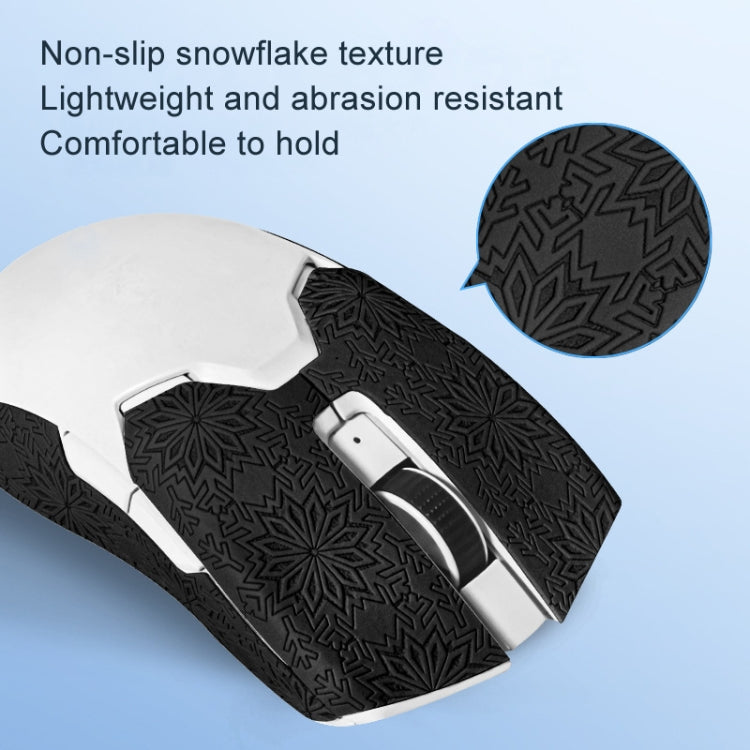 Snowflake Pattern Anti-slip Mouse Stickers For Razer Viper V2 Pro Black Half Surround - Silicone / Sticker by buy2fix | Online Shopping UK | buy2fix