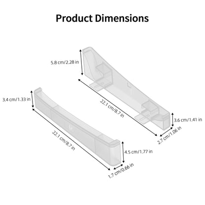 For PS5 Slim JYS-P5189 Console Horizontal Placement Stand Digital / Optical Drive Version Universal Storage Mount(Transparent) - Holder by JYS | Online Shopping UK | buy2fix