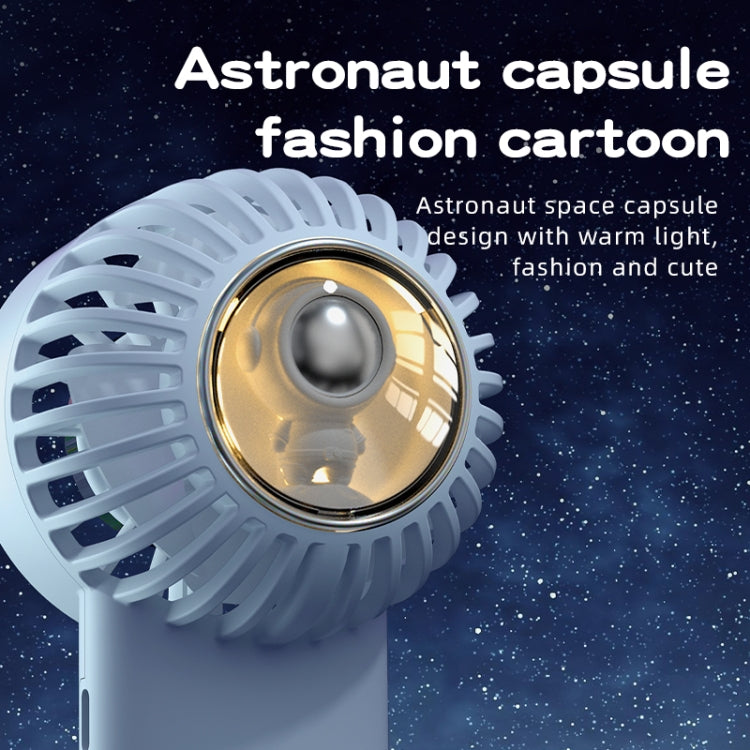 Outdoor Handheld Ice Air Conditioning Fan Astronaut Night Light Semiconductor Cooling Fan(White) - Electric Fans by buy2fix | Online Shopping UK | buy2fix