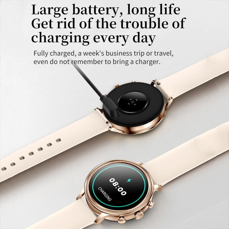 V60 1.39 Inch Health Monitoring Multifunctional Waterproof Bluetooth Call Smart Watch, Color: Black Steel - Smart Watches by buy2fix | Online Shopping UK | buy2fix