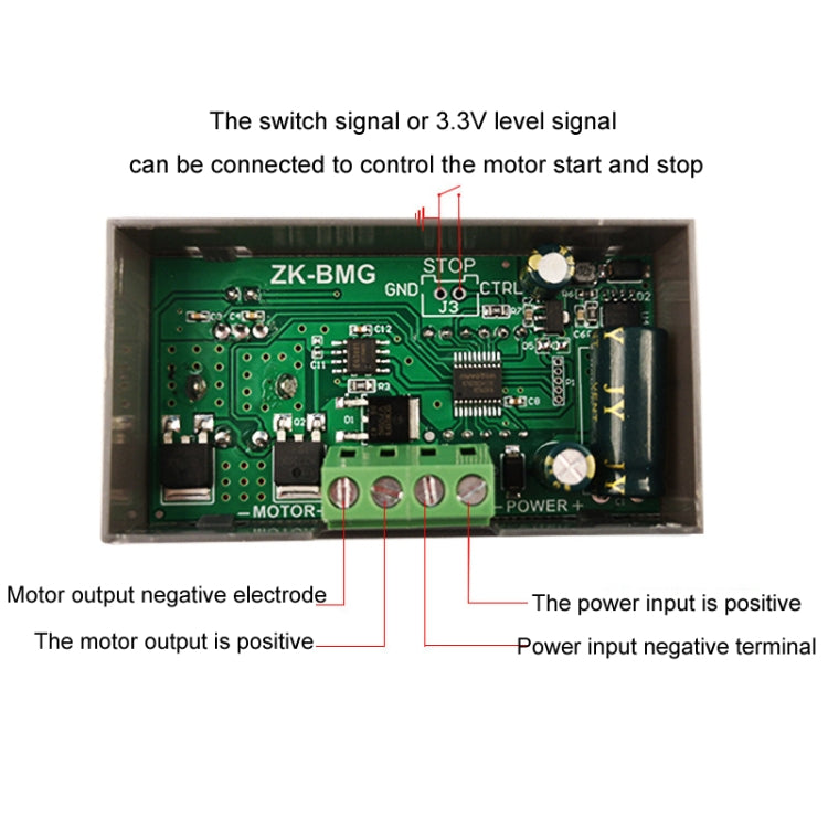 9-60V/12A/500W PWM Motor Fan DC Motor Speed Controller(With Shell) - Other Accessories by buy2fix | Online Shopping UK | buy2fix