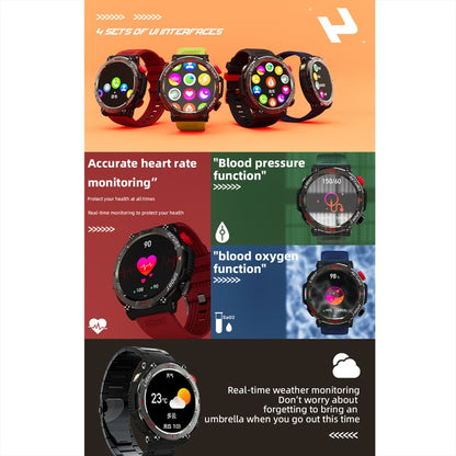 LOKMAT ZEUS 5 PRO 1.46 Inch 5ATM Waterproof Flashlight Bluetooth Call Smart Watch(Black) - Smart Watches by LOKMAT | Online Shopping UK | buy2fix