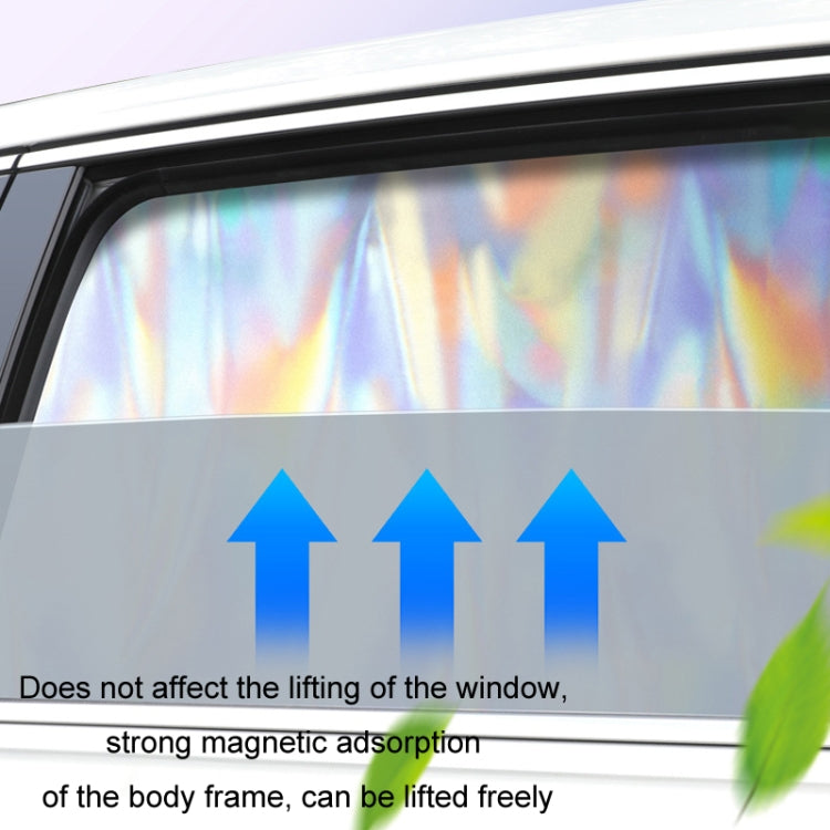 Colorful Titanium Silver Magnetic Car Sun Protection Sunshade Curtain(Driver Seat) - Window Foils & Solar Protection by buy2fix | Online Shopping UK | buy2fix