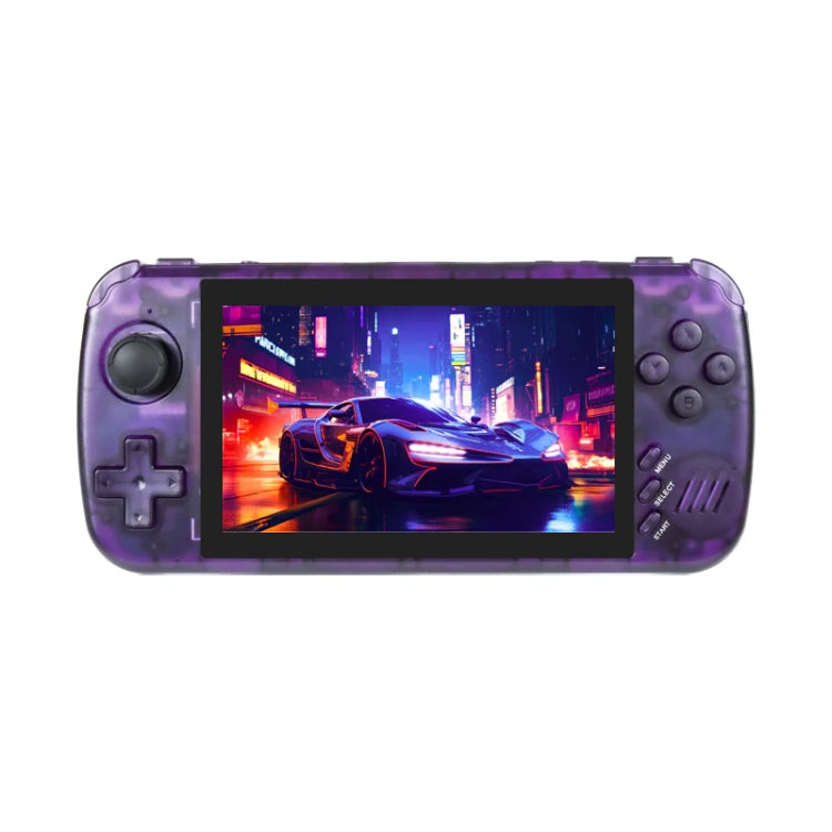 POWKIDDY X39 Pro 4.5 Inch Retro Handheld Game Console  ATM7051 Quad-Core Support HD TV Out 32G(Purple Transparent) - Pocket Console by POWKIDDY | Online Shopping UK | buy2fix