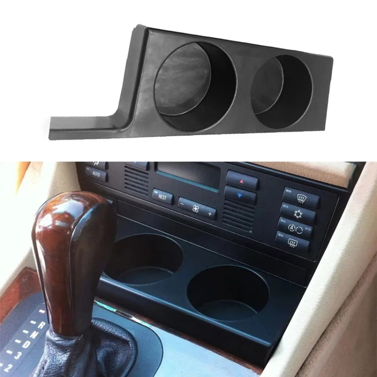 For BMW 5 Series E39/528i/530i/M5 Left-hand Drive Car Central Control Cup Holder, Color: Carbon Grain - Car Drink Holders by buy2fix | Online Shopping UK | buy2fix