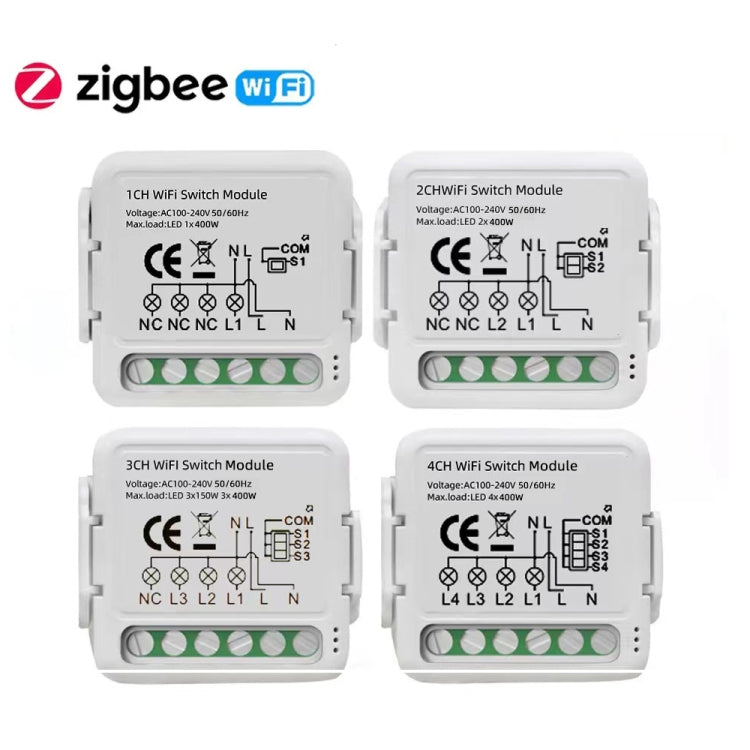 3CH Zigbee Smart Switch Module For Alexa / Google Home / Tuya Smart Life APP - Smart Switch by buy2fix | Online Shopping UK | buy2fix