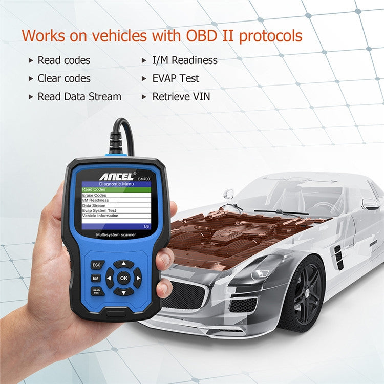 ANCEL BM700 For BMW Full System Diagnostic OBDII Tester Maintenance And Resetting Repair Tools - Electronic Test by ANCEL | Online Shopping UK | buy2fix