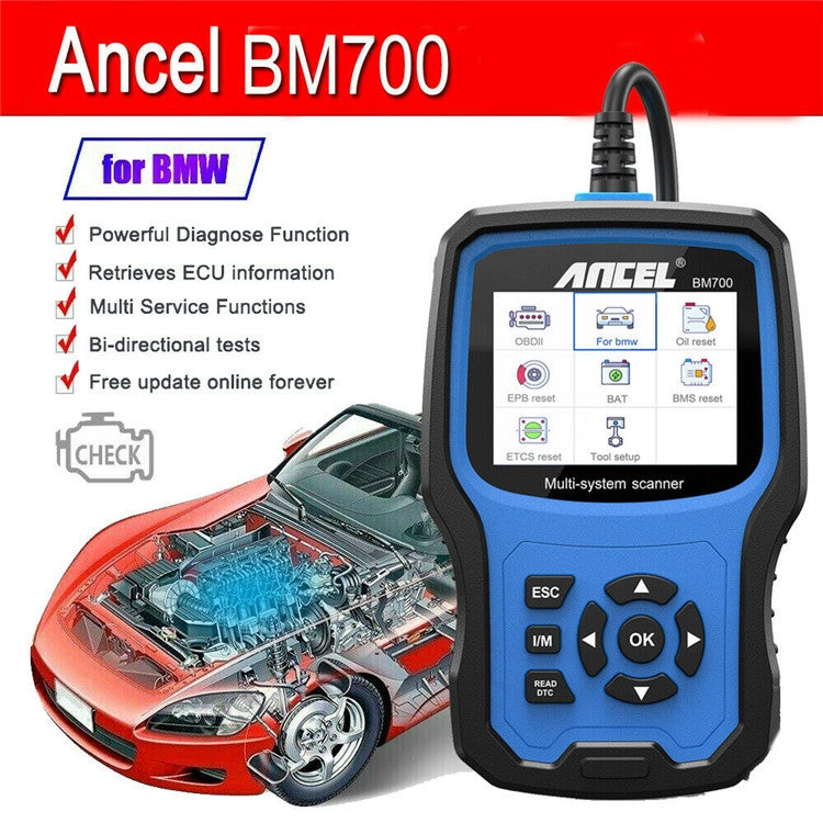 ANCEL BM700 For BMW Full System Diagnostic OBDII Tester Maintenance And Resetting Repair Tools - Electronic Test by ANCEL | Online Shopping UK | buy2fix