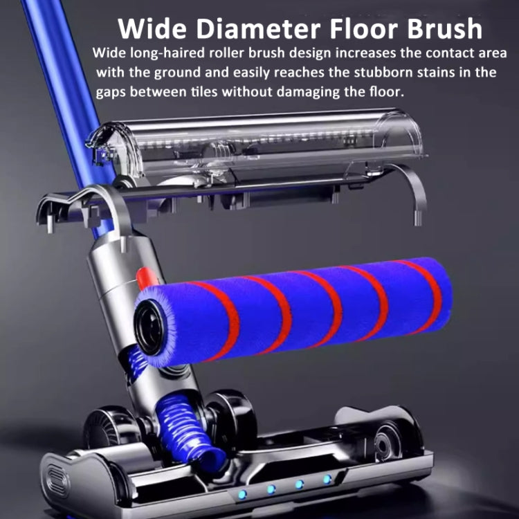 For Dyson V7 V8 V10 V11 V15 V8 Slim Vacuum Cleaner Soft Velvet Floor Brush Head with LED Lighting Independent Motor - For Dyson Accessories by buy2fix | Online Shopping UK | buy2fix