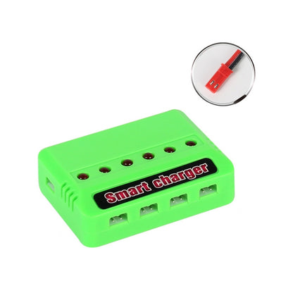 One To Six 3.7V Lithium Battery Drone USB Charger, Color: Green JST Port - Charger by buy2fix | Online Shopping UK | buy2fix