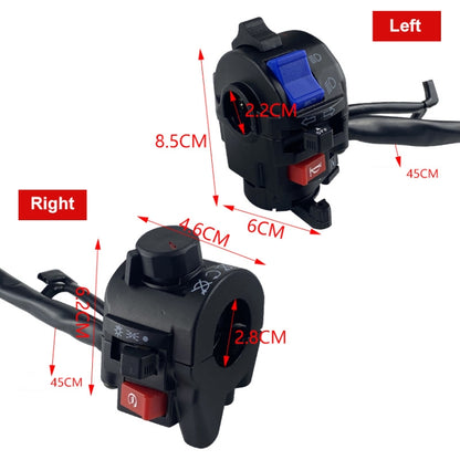 For Storm Taizi 150 Motorcycle Left And Right Handlebar Switch Assembly(Black) - Grips by buy2fix | Online Shopping UK | buy2fix